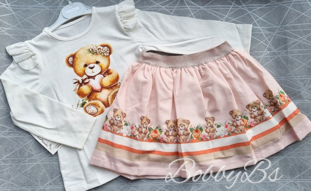 3507- Teddy skirt set