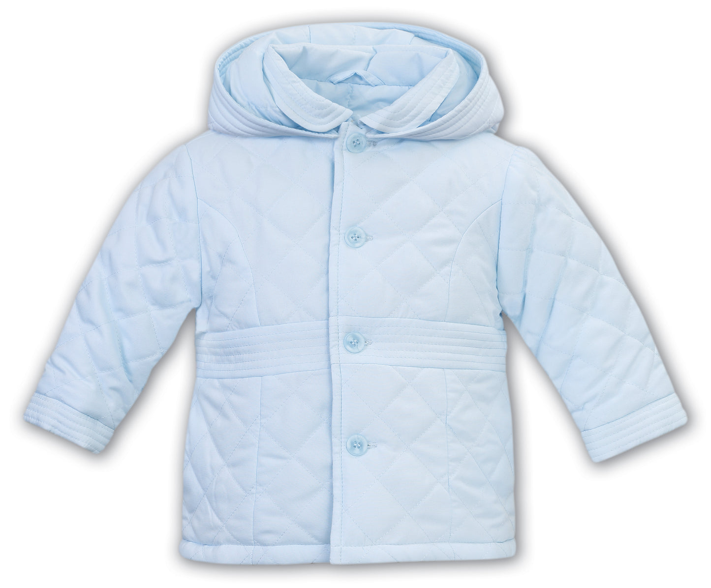 Dani by Sarah Louise Blue Hooded Jacket, D09658.