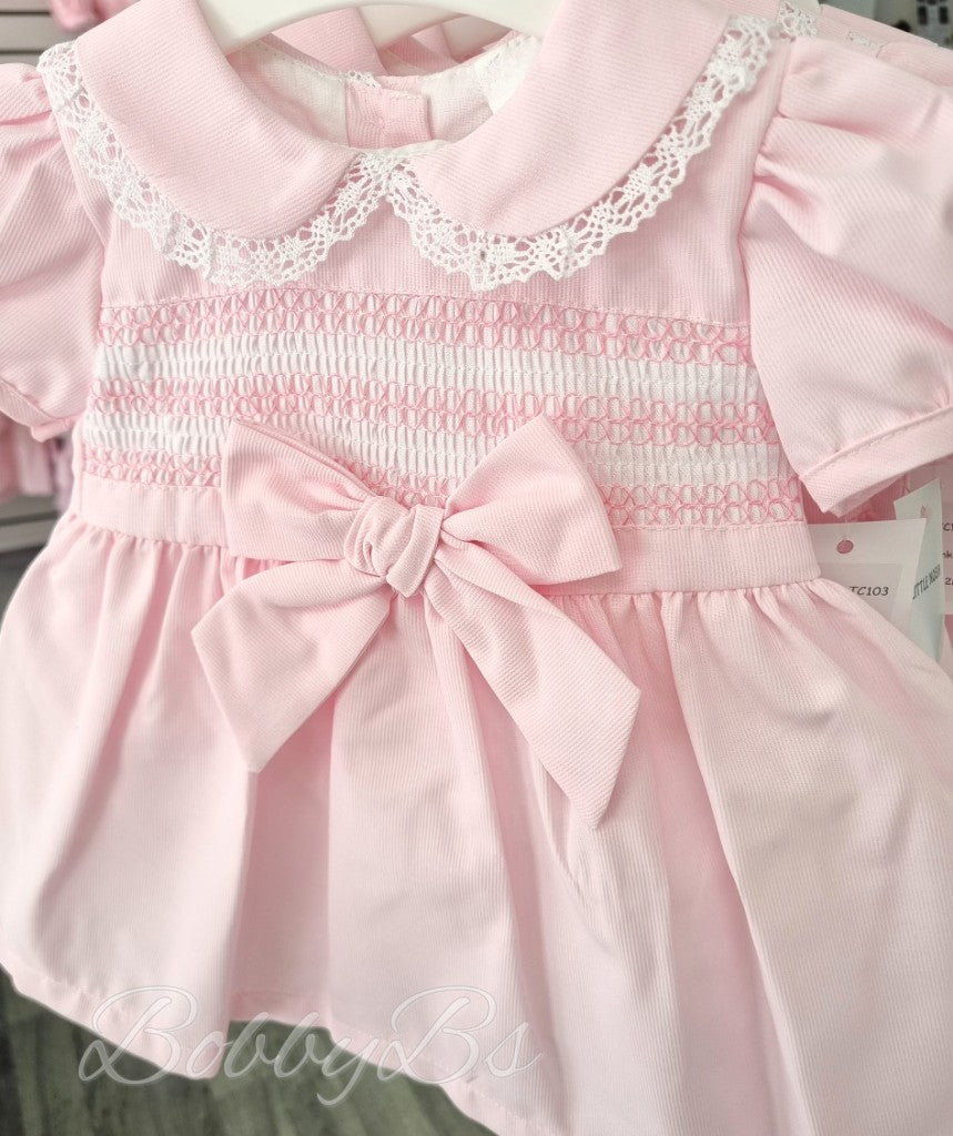 TC103 - Pink Smocked dress