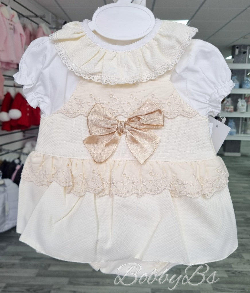 EL209 - Ivory Bow Romper set