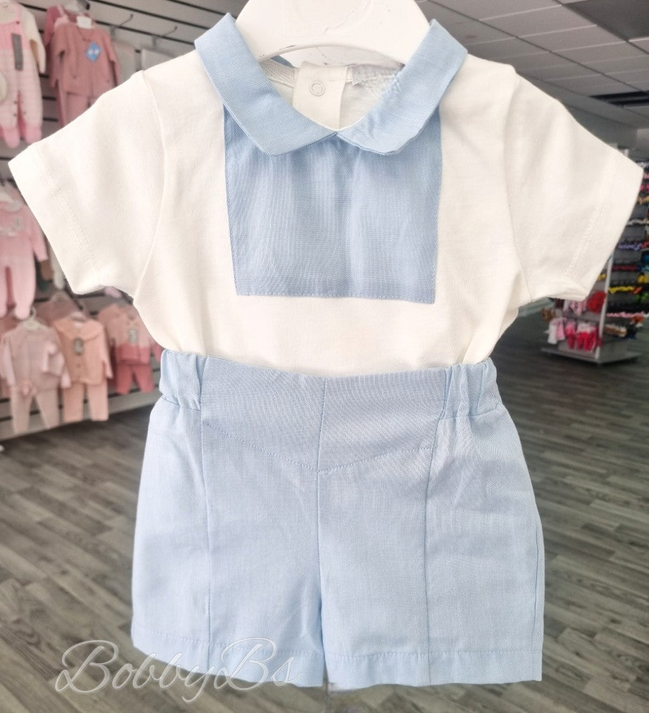 471795 - White & Blue Short set