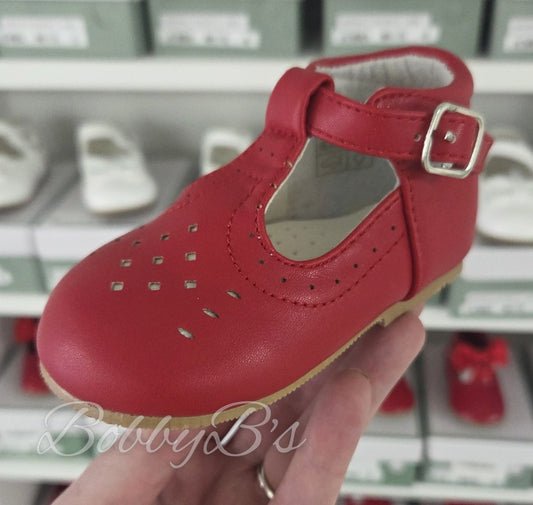 AARON - Red Hardsole buckle shoe