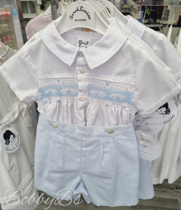 C4000S Sarah Louise Heritage collection short set baby blue boys