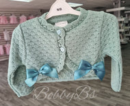 MC811 ~ Sage Double bow bolero