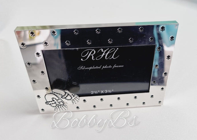 102135 - Silver Plated bootie photo frame