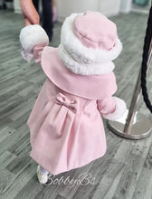 Load image into Gallery viewer, C9500V-1 - Sarah Louise Heritage Collection Pink Fur Trim Coat &amp; hat
