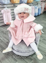 Load image into Gallery viewer, C9500V-1 - Sarah Louise Heritage Collection Pink Fur Trim Coat &amp; hat