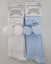 Load image into Gallery viewer, S355 - Knee high Pompom sock.