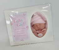36868 -Baby Girl Photoframe Mount Keepsake