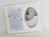 36869 -Baby Boy Photoframe Mount Keepsake