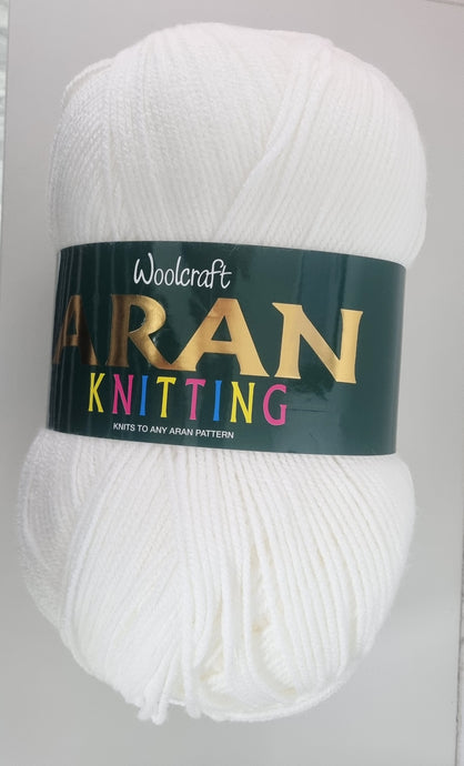 Woolcraft Aran 400g White (176)