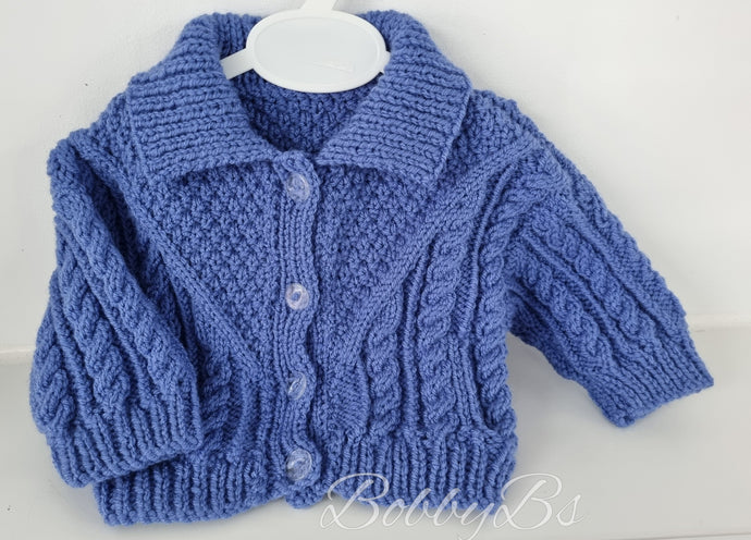 DBC8 - Denim Blue knitted cardigan