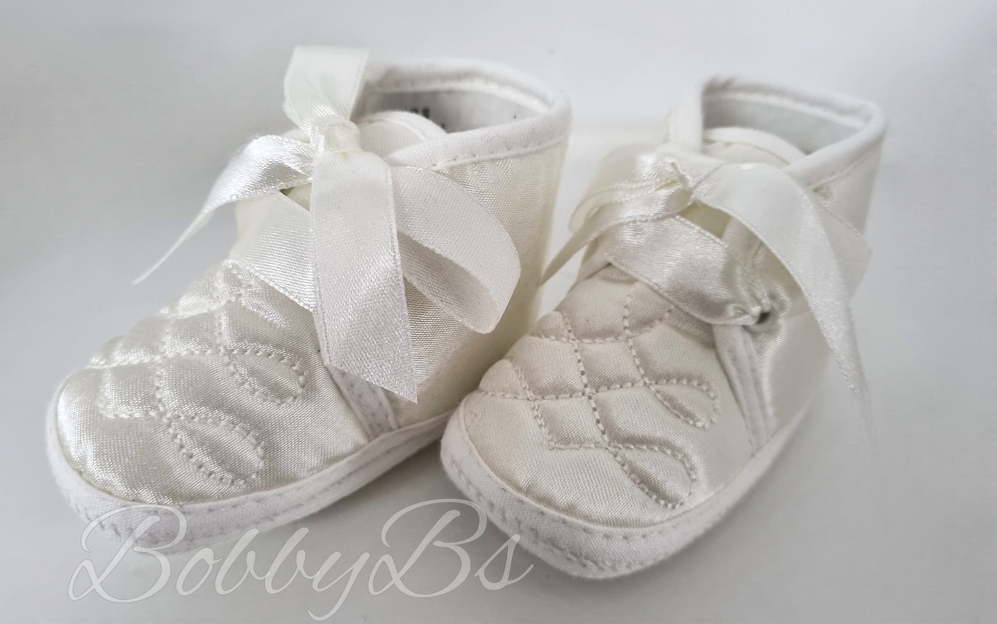 USB1 - Unisex Satin Baby Booties/Shoes