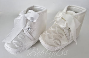 USB1 - Unisex Satin Baby Booties/Shoes