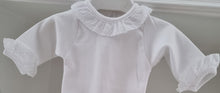Load image into Gallery viewer, 1191 - White Frilly collar baby vest