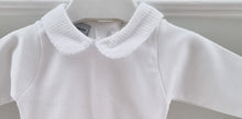 Load image into Gallery viewer, 1188- White peter pan collar baby vest