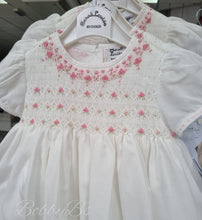 Load image into Gallery viewer, 013205 - Sarah Louise white&amp;pink smock dress