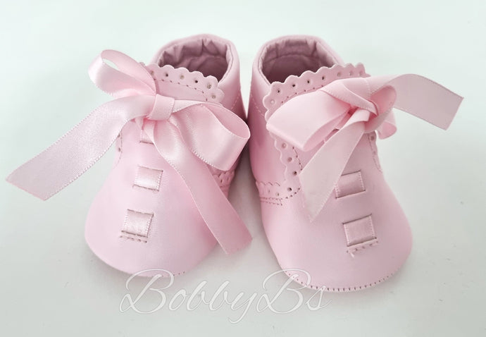 Elliot - Pink Softsole pram shoe