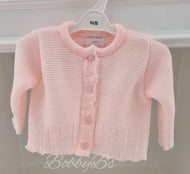 7098 - Pink Plain Cardigan
