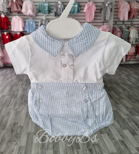 MOD010 - Baby Blue Stripe cotton 2PC