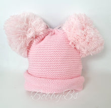 Load image into Gallery viewer, H510 - plain knit double pom