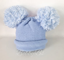 Load image into Gallery viewer, H510 - plain knit double pom