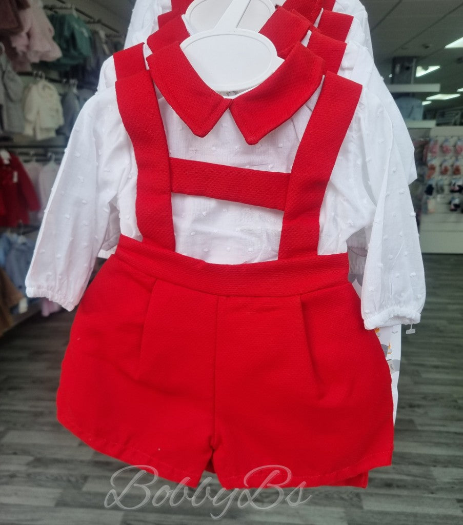 EL197 - Red Hbar short set