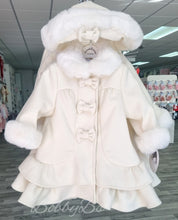 Load image into Gallery viewer, 013538 - Sarah Louise Peplum coat &amp; hat set