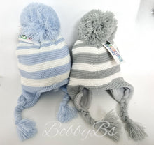 Load image into Gallery viewer, PK6197 - Striped Pompom Hat