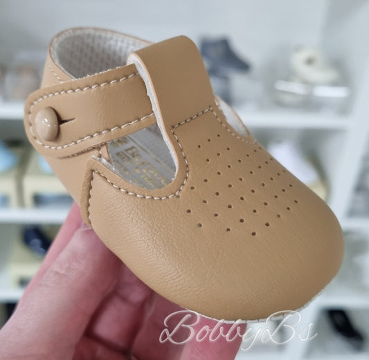 625- Camel Pinhole softsole shoe