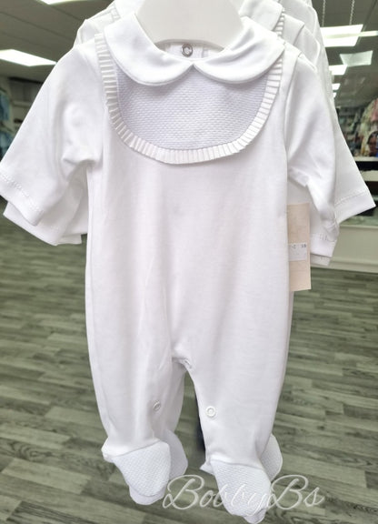 SG87 - White Bib Babygrow