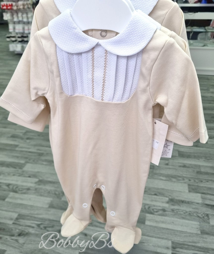 SG206 - Beige panel Babygrow