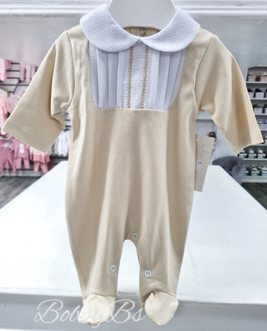 SG206 - Beige panel Babygrow