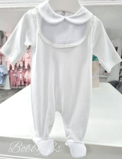 SG87 - White Bib Babygrow