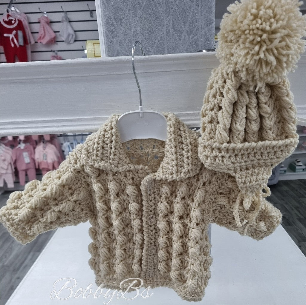 NCB62 - Beige crochet set