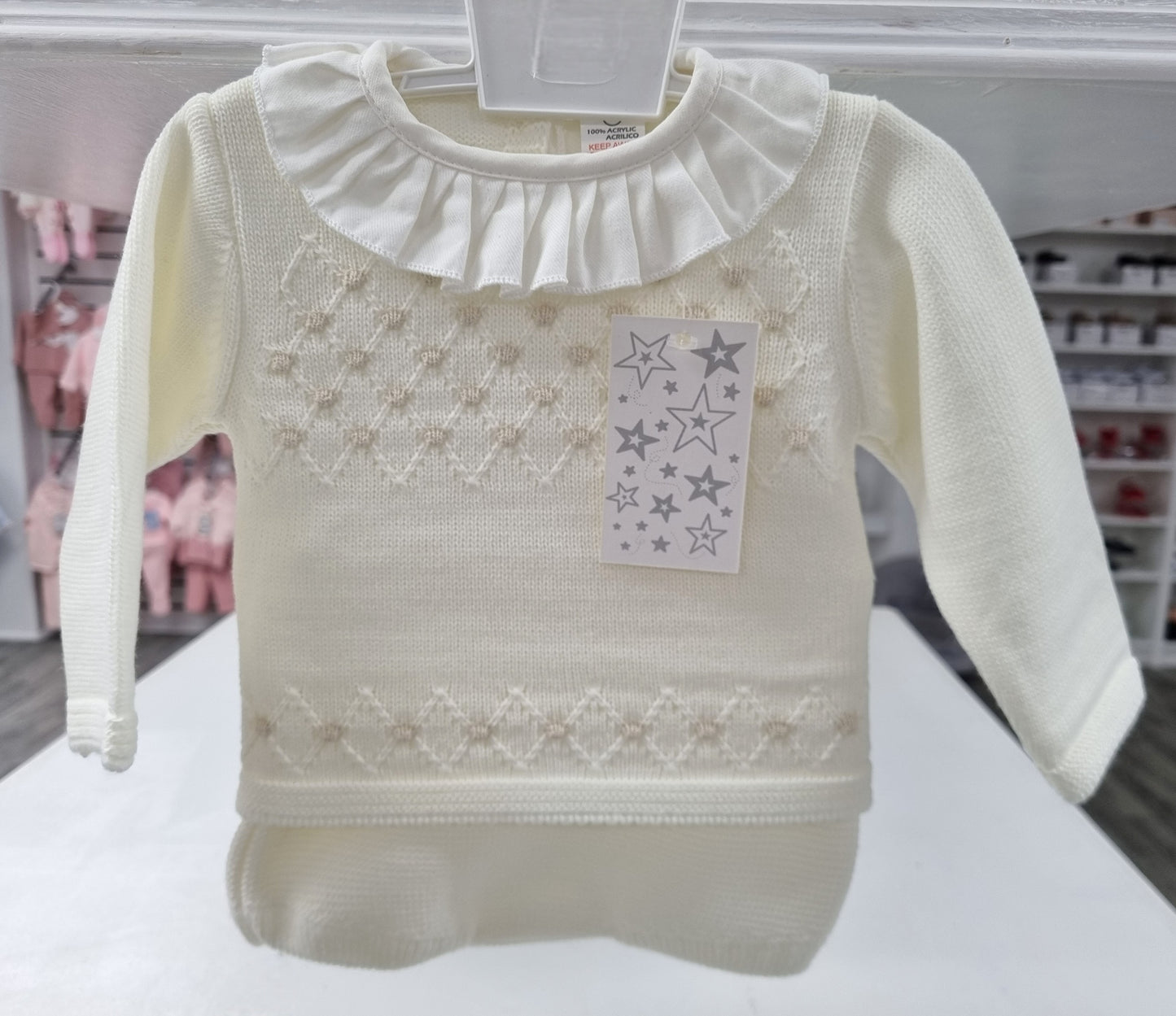 C7109 - Ivory Knitted JP