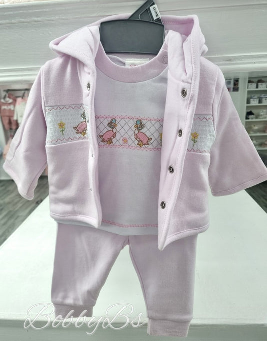 9747 - Smocked 3PC Trouser set