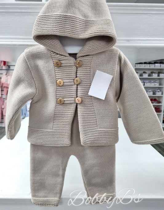 LN10 - Beige Padded Jacket & Trouser set