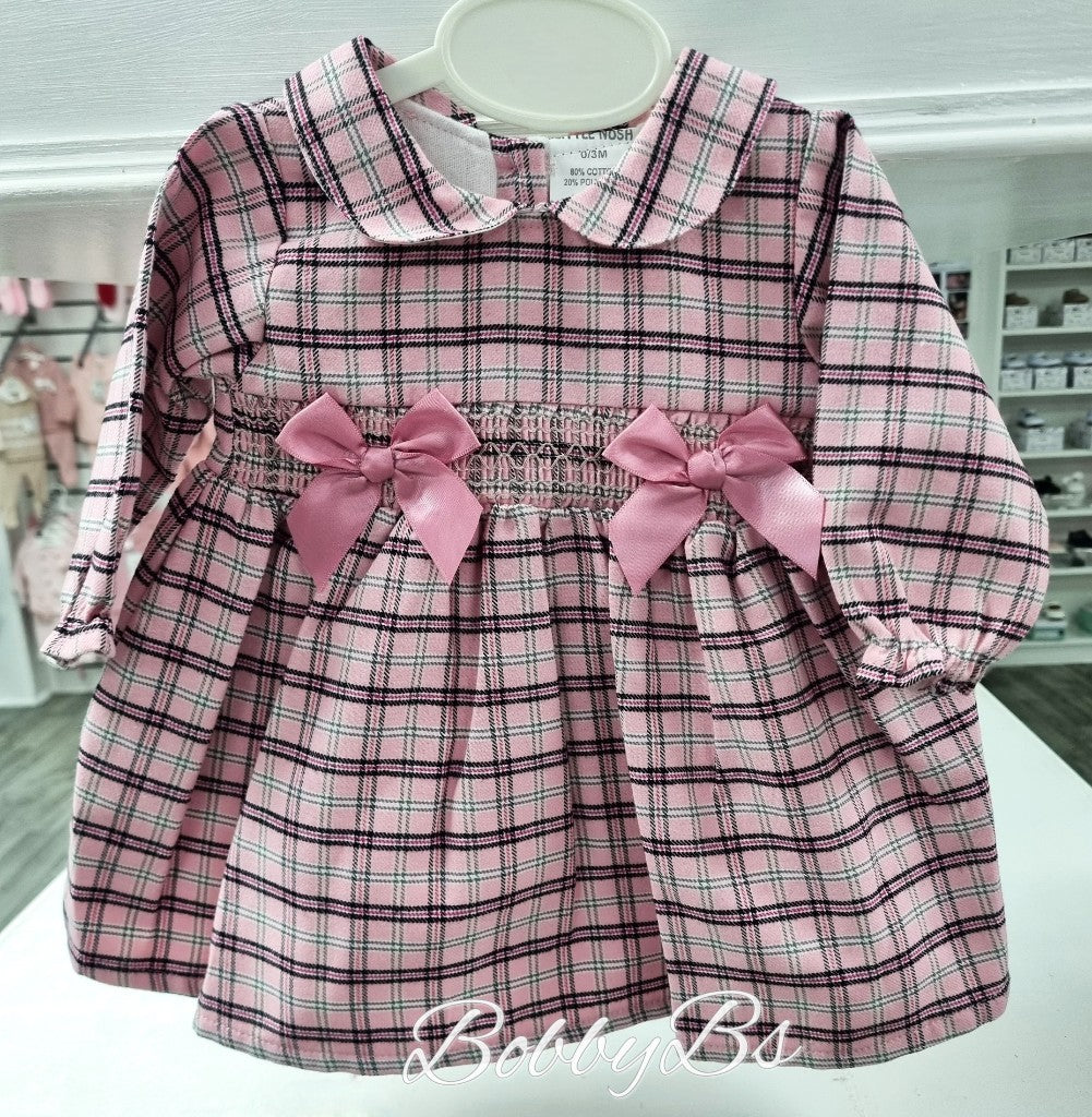 M3 - Pink Checked smocked dress