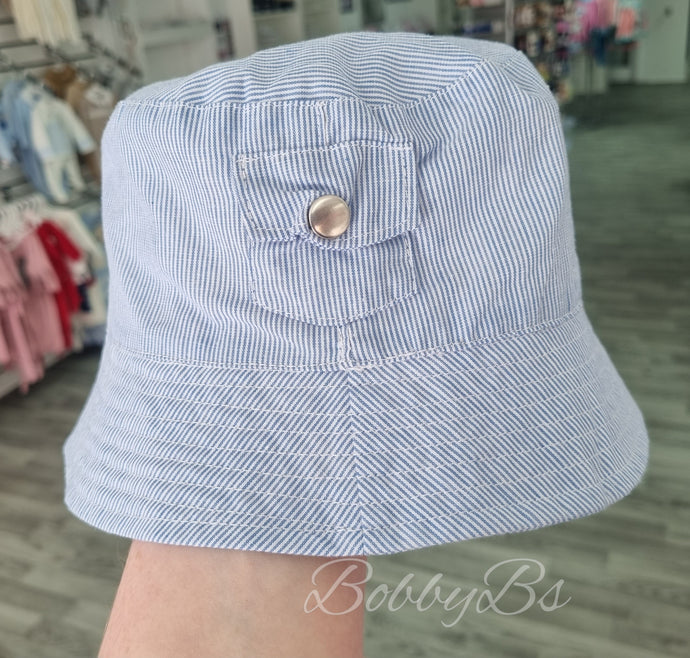 0127 - Stripe Cotton Bucket hat