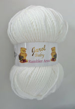 Load image into Gallery viewer, WHITE Jarol Rambler Aran 100g (4300)