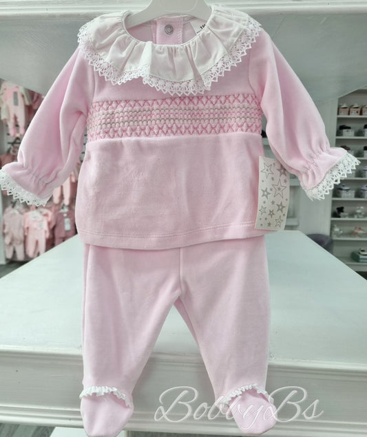 SG153 - Pink Velour trouser set