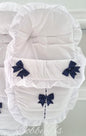 CSWN - Universal White/Navy Carseat Cosytoes