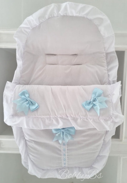 CSWB - Universal White/Blue Carseat Cosytoes