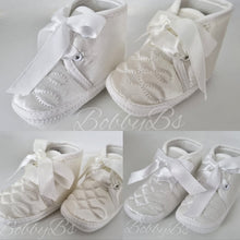 Load image into Gallery viewer, USB1 - Unisex Satin Baby Booties/Shoes