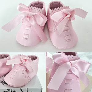 Elliot - Pink Softsole pram shoe