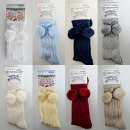 S355 - Knee high Pompom sock.