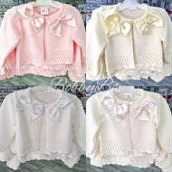 165/4054 - Double Satin Bow Cardigan