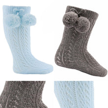 Load image into Gallery viewer, PS04  - Pereline sock with pom pom