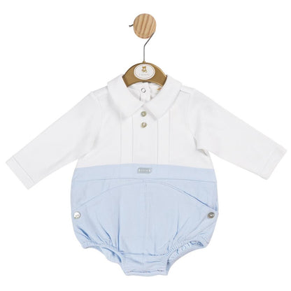 MB5994 - Baby Blue Cord Romper